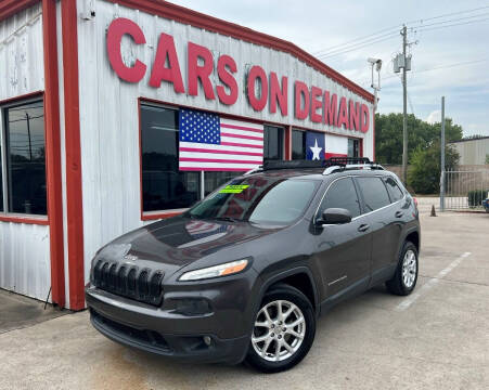2014 Jeep Cherokee for sale at Cars On Demand 3 in Pasadena TX