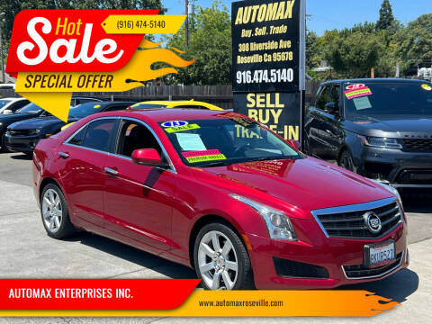2013 Cadillac ATS for sale at AUTOMAX ENTERPRISES INC. in Roseville CA