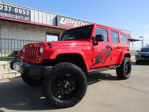 2015 Jeep Wrangler Unlimited for sale at Lightning Motorsports in Grand Prairie TX