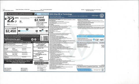 2024 Volkswagen Atlas SE 4Motion