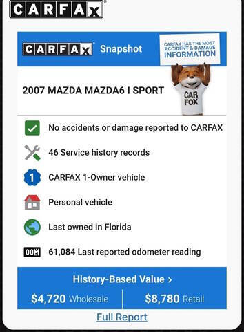 2007 Mazda MAZDA6 i Sport