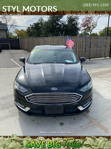 2017 Ford Fusion for sale at STYL MOTORS in Pasadena TX