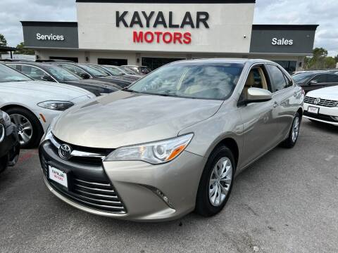 2015 Toyota Camry for sale at KAYALAR MOTORS SUPPORT CENTER in Houston TX