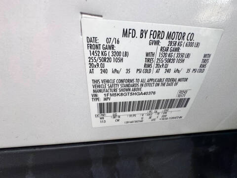 2017 Ford Explorer Sport