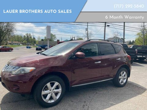 2009 Nissan Murano for sale at LAUER BROTHERS AUTO SALES in Dover PA