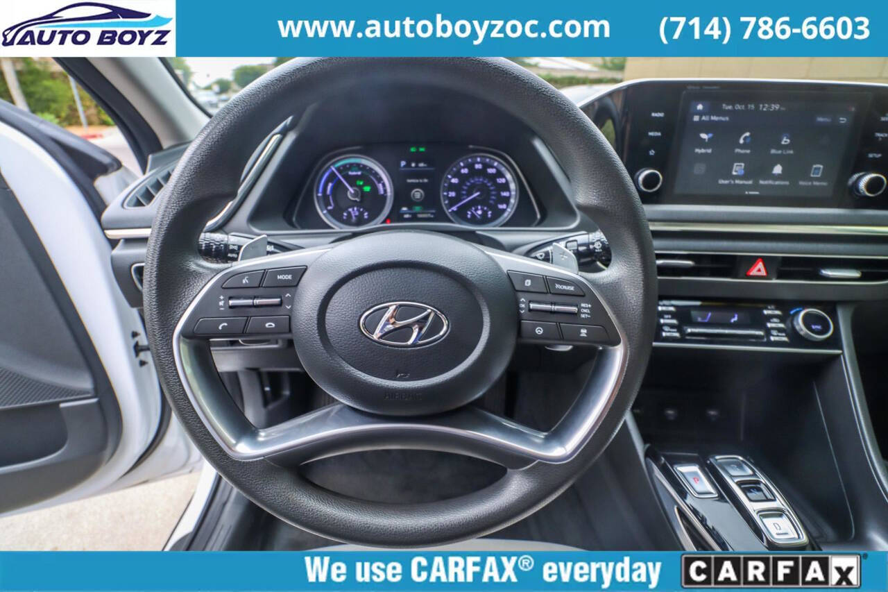 2021 Hyundai SONATA Hybrid for sale at Auto Boyz in Garden Grove, CA