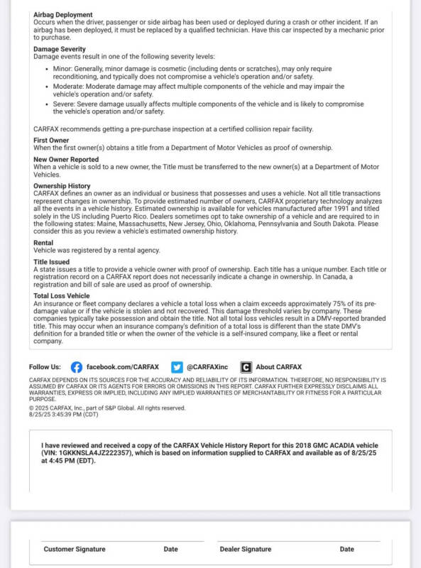 2018 GMC Acadia SLE-2