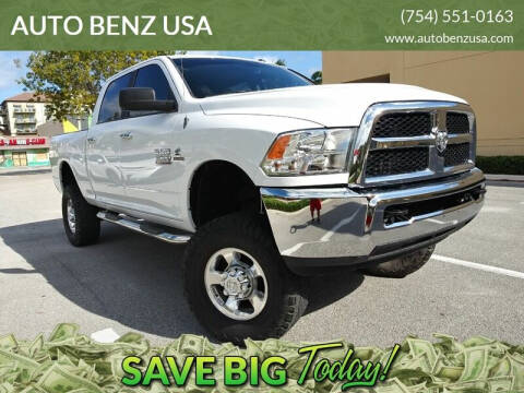 2018 RAM Ram Pickup 2500 for sale at AUTO BENZ USA in Fort Lauderdale FL