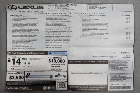 2021 Lexus LX 570 Three-Row