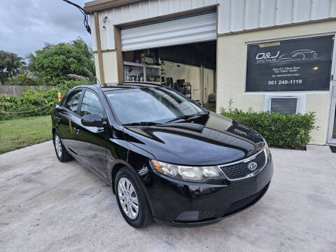 2013 Kia Forte for sale at O & J Auto Sales in Royal Palm Beach FL