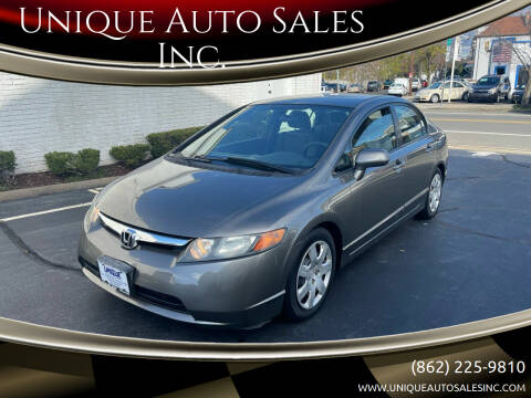2006 Honda Civic for sale at Unique Auto Sales Inc. in Clifton NJ