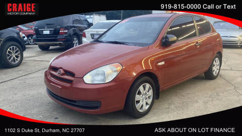 2009 Hyundai Accent for sale at CRAIGE MOTOR CO in Durham NC