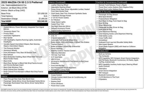 2025 Mazda CX-50 2.5 S Preferred