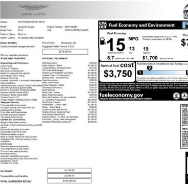 2014 Aston Martin Vanquish