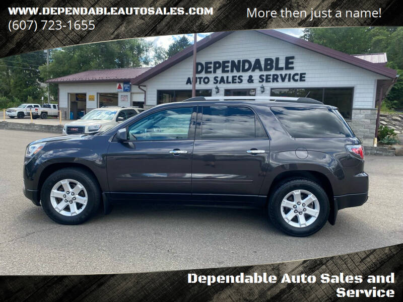 2015 GMC Acadia for sale at Dependable Auto Sales and Service in Binghamton NY