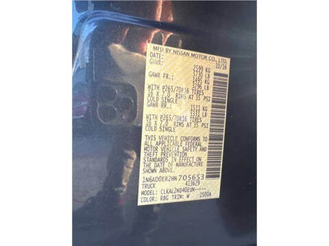 2017 Nissan Frontier