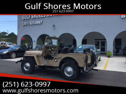 1952 Jeep Willys for sale at Gulf Shores Motors in Gulf Shores AL