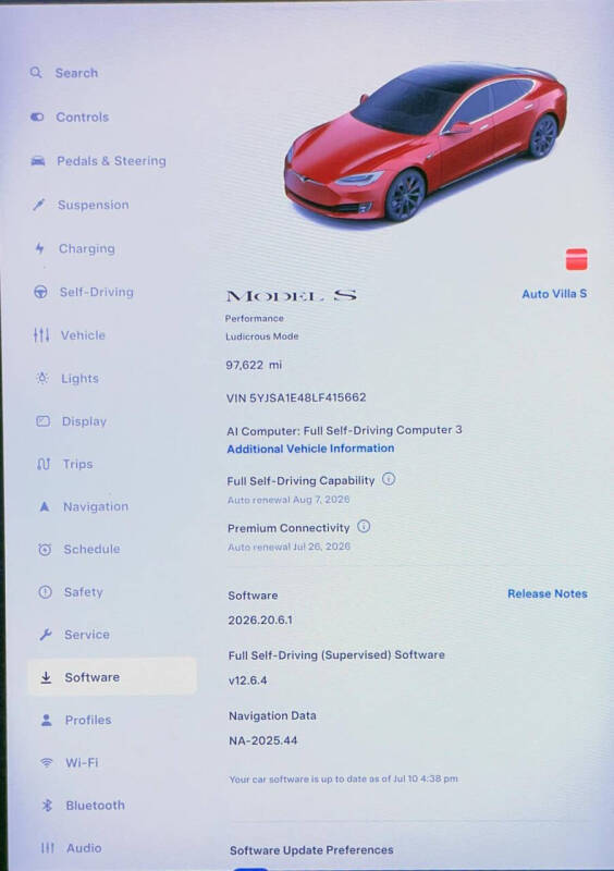2020 Tesla Model S Performance