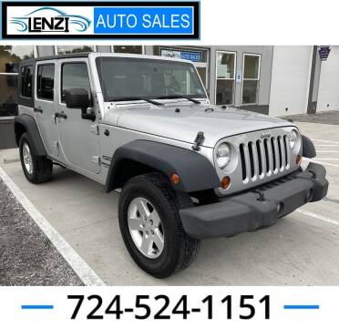 2010 Jeep Wrangler Unlimited for sale at LENZI AUTO SALES in Sarver PA