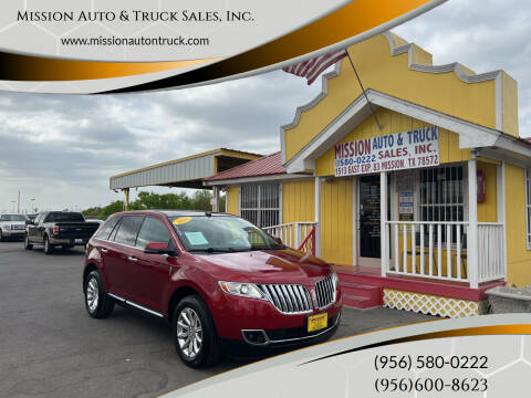 2013 Lincoln MKX for sale at Mission Auto & Truck Sales, Inc. in Mission TX