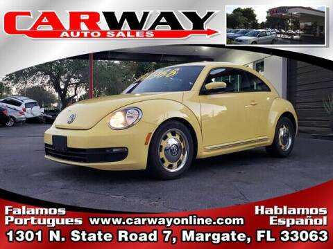 2012 Volkswagen Beetle for sale at CARWAY Auto Sales in Margate FL
