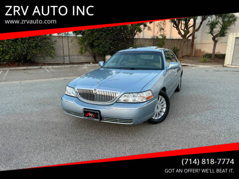 2005 Lincoln Town Car for sale at ZRV AUTO INC in Brea CA