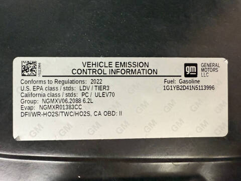 2022 Chevrolet Corvette Stingray