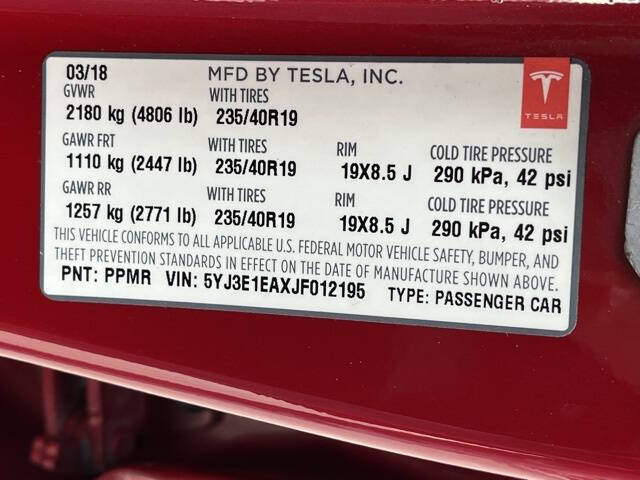 2018 Tesla Model 3