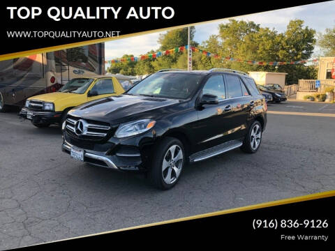 2016 Mercedes-Benz GLE for sale at TOP QUALITY AUTO in Rancho Cordova CA