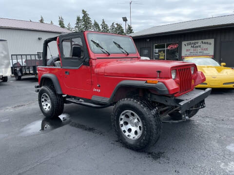 1995 Jeep Wrangler for sale at VILLAGE AUTO MART LLC in Portage IN