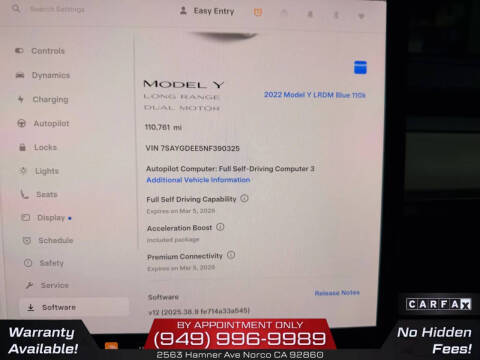 2022 Tesla Model Y Long Range