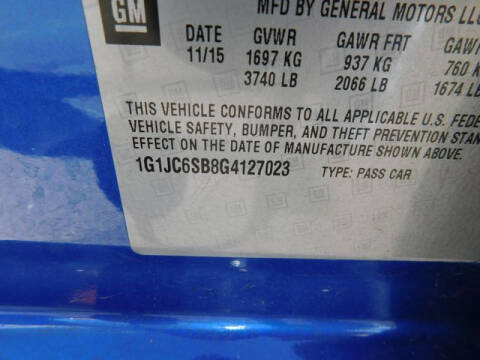 2016 Chevrolet Sonic LT Auto