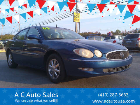 2005 Buick LaCrosse for sale at A C Auto Sales in Elkton MD