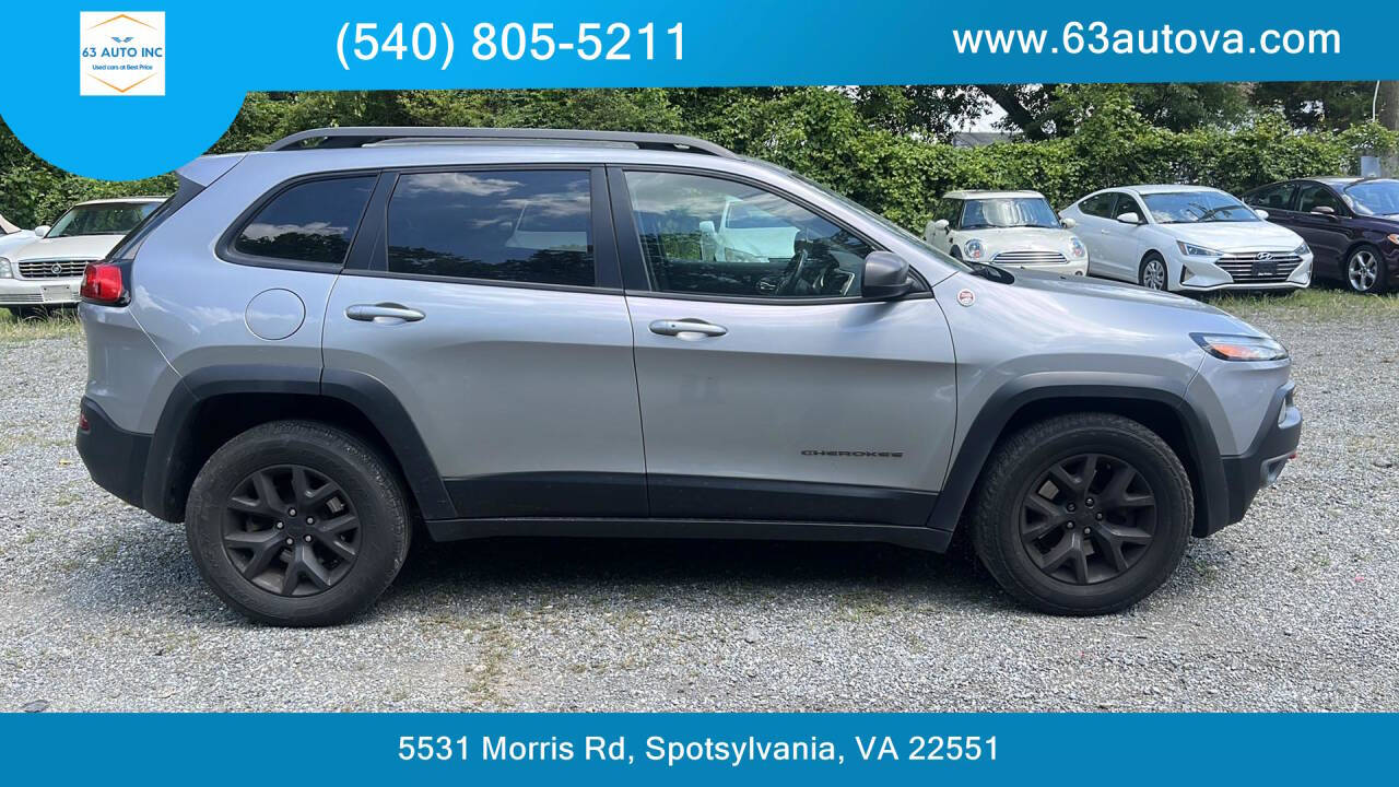 2015 Jeep Cherokee for sale at 63 Auto Inc in Spotsylvania, VA