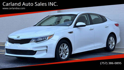 2016 Kia Optima for sale at Carland Auto Sales INC. in Portsmouth VA