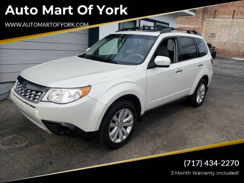 2012 Subaru Forester for sale at Auto Mart Of York in York PA