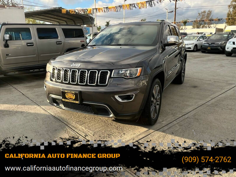 2018 Jeep Grand Cherokee for sale at CALIFORNIA AUTO FINANCE GROUP in Fontana CA