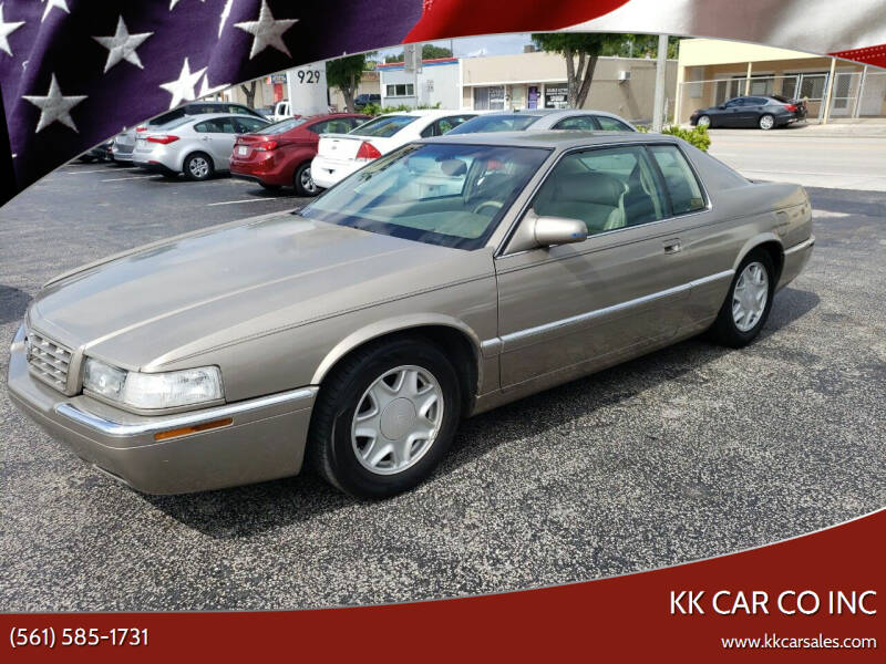 2001 Cadillac Eldorado for sale at KK Car Co Inc in Lake Worth FL