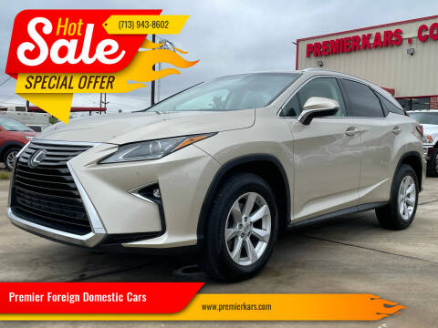 2016 Lexus RX 350 for sale at Premier Foreign Domestic Cars in Houston TX
