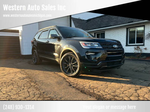 2019 Ford Explorer for sale at Western Auto Sales Inc in Farmington Hills MI