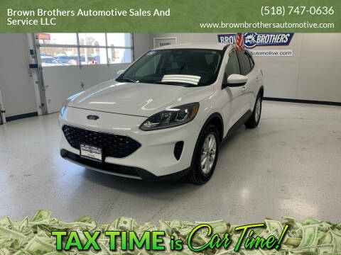 2020 Ford Escape for sale at Brown Brothers Automotive Sales And Service LLC in Hudson Falls NY