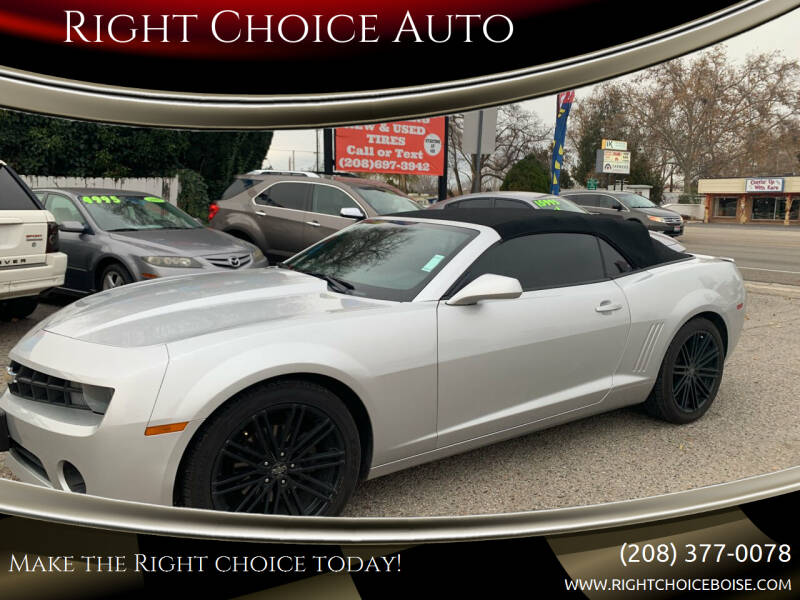 2013 Chevrolet Camaro for sale at Right Choice Auto in Boise ID