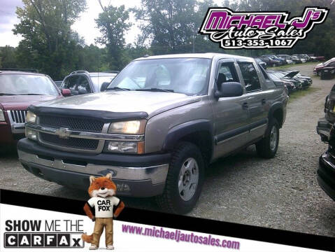 2003 Chevrolet Avalanche for sale at MICHAEL J'S AUTO SALES in Cleves OH