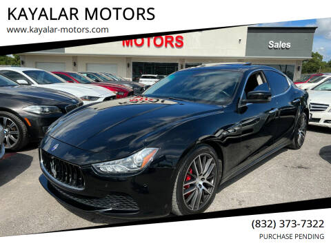 2014 Maserati Ghibli for sale at KAYALAR MOTORS in Houston TX