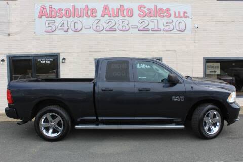 2014 RAM 1500 for sale at Absolute Auto Sales in Fredericksburg VA