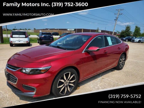 2016 Chevrolet Malibu for sale at Family Motors Inc.  (319) 752-3600 - Family Motors Inc. (319) 752-3600 in West Burlington IA