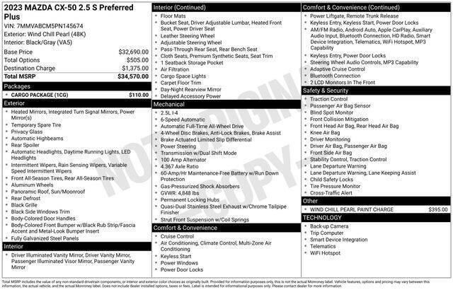 2023 Mazda CX-50 2.5 S Preferred Plus