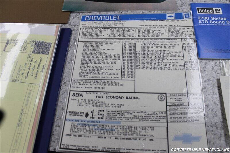 1982 Chevrolet Corvette Collector Edition