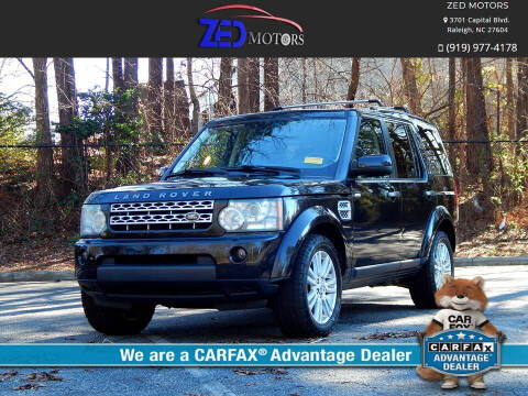 2011 Land Rover LR4 for sale at Zed Motors in Raleigh NC