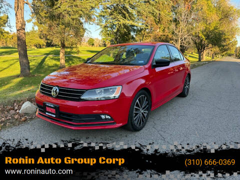 2016 Volkswagen Jetta for sale at Ronin Auto Group Corp in Sun Valley CA